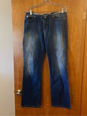 GUESS Blue Denim Jeans Vintage Guess? Frayed Waist Made In USA Women’s Size 32